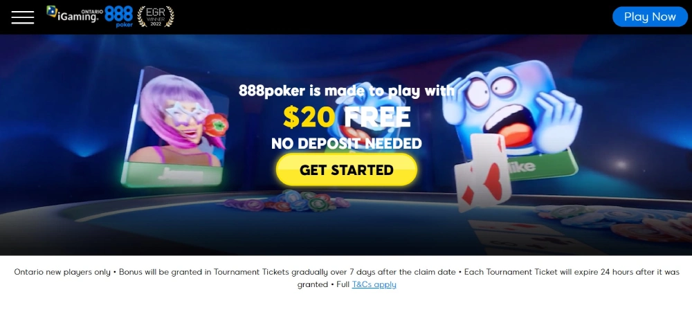 888Poker No Deposi Bonus