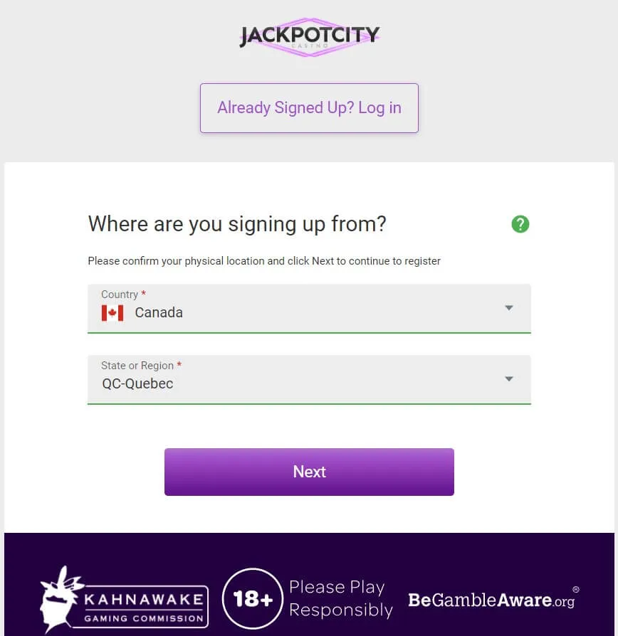 JackpotCity-casino-registration