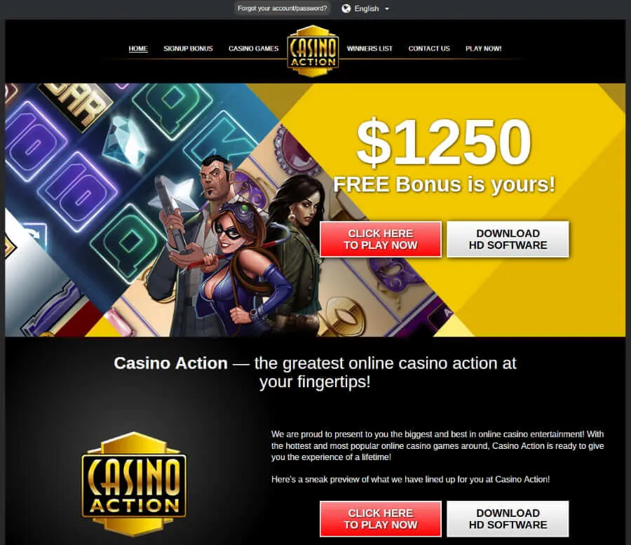 Casino-Action-main-page